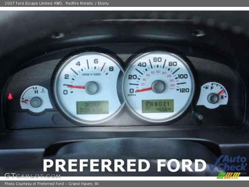 Redfire Metallic / Ebony 2007 Ford Escape Limited 4WD