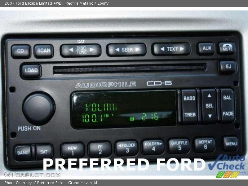 Redfire Metallic / Ebony 2007 Ford Escape Limited 4WD