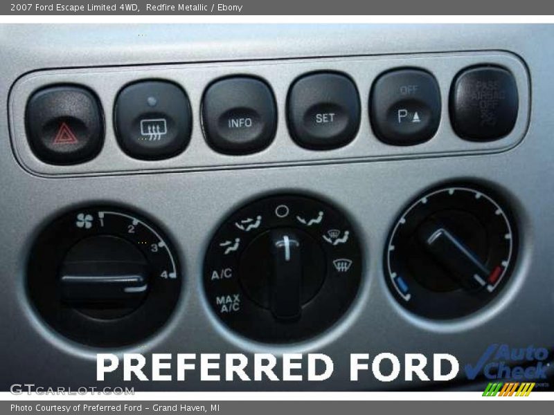 Redfire Metallic / Ebony 2007 Ford Escape Limited 4WD