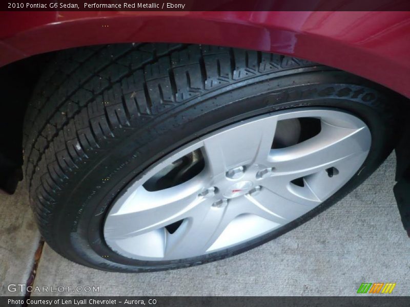 Performance Red Metallic / Ebony 2010 Pontiac G6 Sedan
