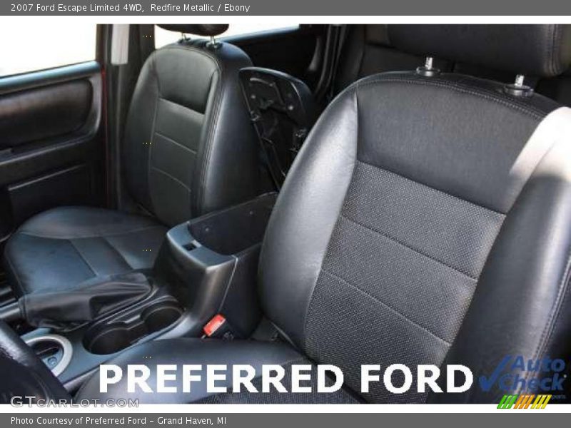Redfire Metallic / Ebony 2007 Ford Escape Limited 4WD