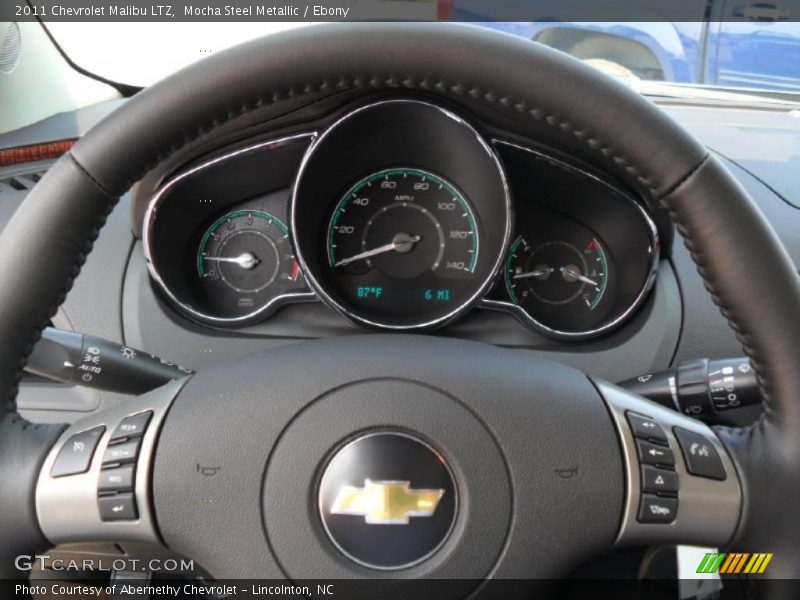 Mocha Steel Metallic / Ebony 2011 Chevrolet Malibu LTZ