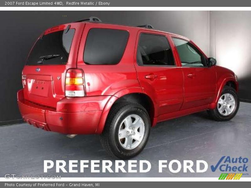 Redfire Metallic / Ebony 2007 Ford Escape Limited 4WD