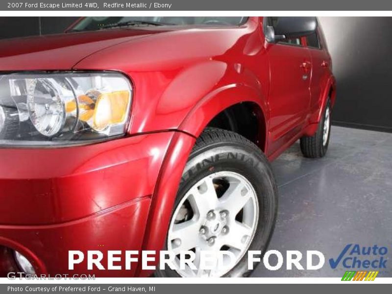 Redfire Metallic / Ebony 2007 Ford Escape Limited 4WD
