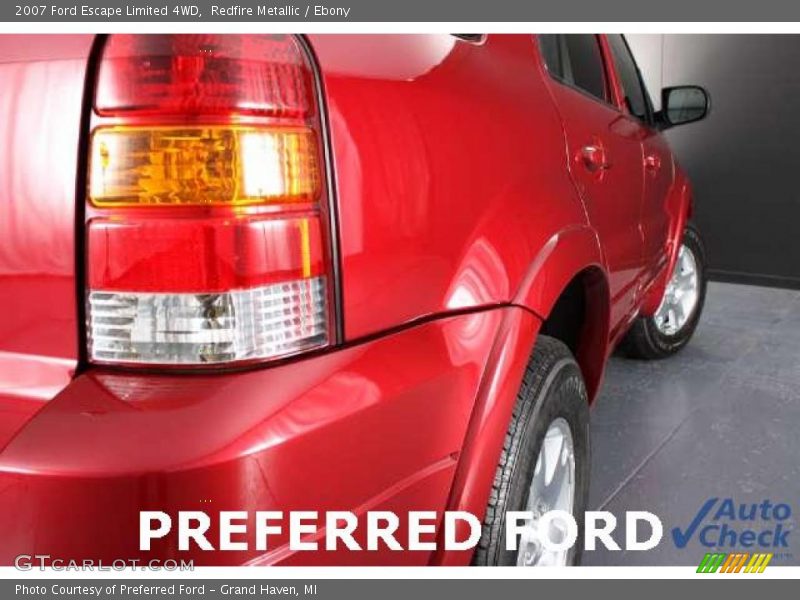 Redfire Metallic / Ebony 2007 Ford Escape Limited 4WD
