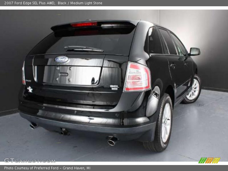 Black / Medium Light Stone 2007 Ford Edge SEL Plus AWD
