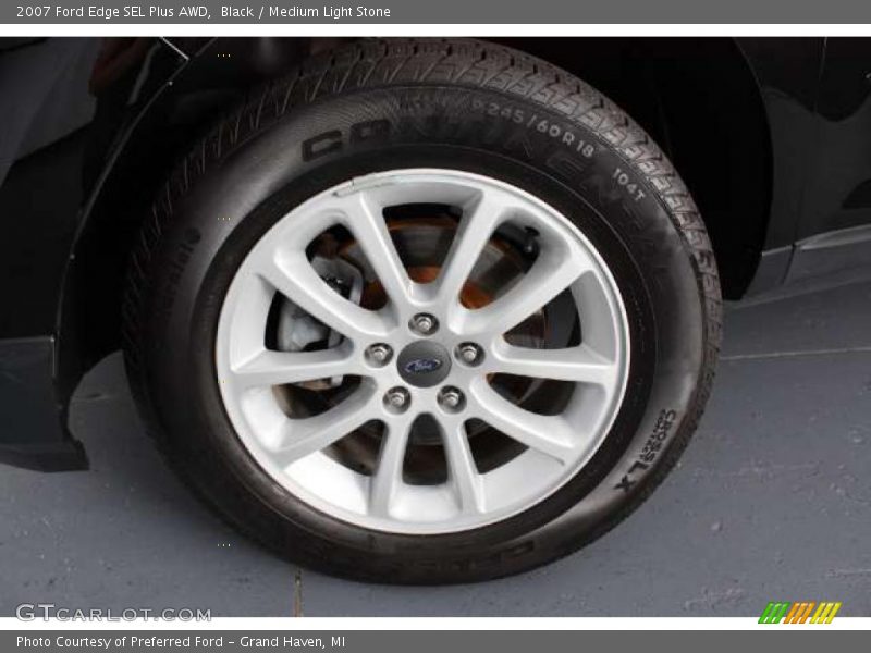 Black / Medium Light Stone 2007 Ford Edge SEL Plus AWD