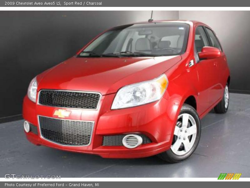 Sport Red / Charcoal 2009 Chevrolet Aveo Aveo5 LS