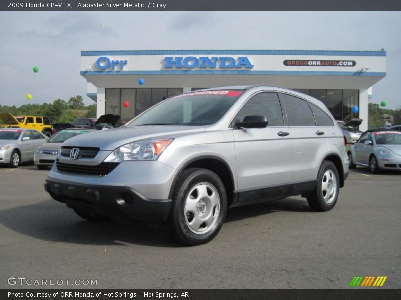 Alabaster Silver Metallic / Gray 2009 Honda CR-V LX