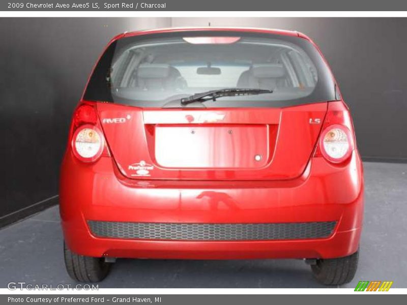 Sport Red / Charcoal 2009 Chevrolet Aveo Aveo5 LS