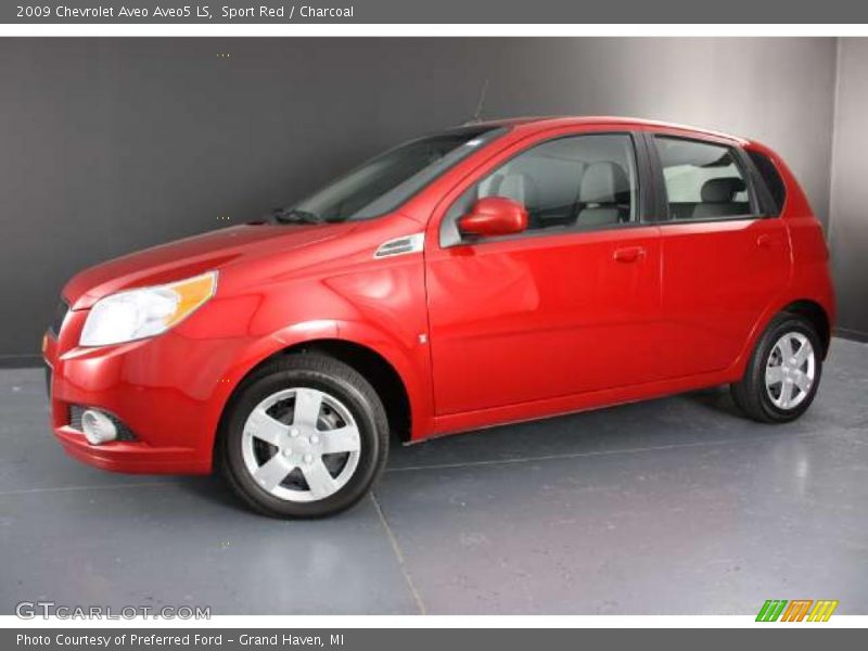 Sport Red / Charcoal 2009 Chevrolet Aveo Aveo5 LS