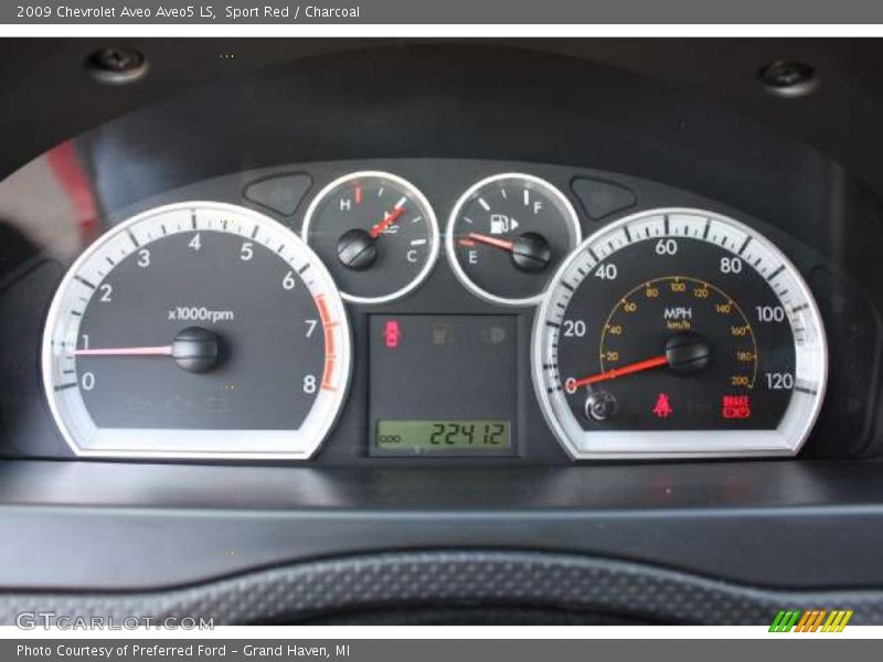 Sport Red / Charcoal 2009 Chevrolet Aveo Aveo5 LS