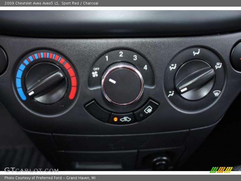 Sport Red / Charcoal 2009 Chevrolet Aveo Aveo5 LS