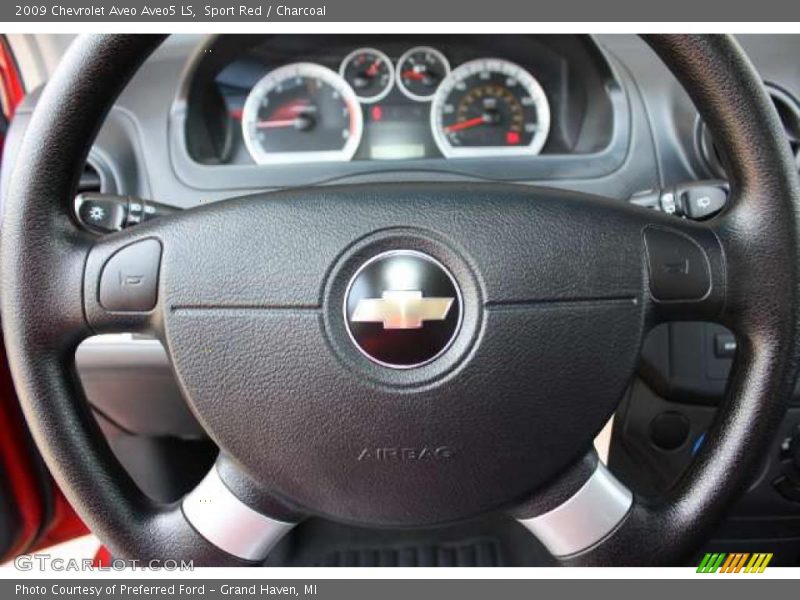 Sport Red / Charcoal 2009 Chevrolet Aveo Aveo5 LS