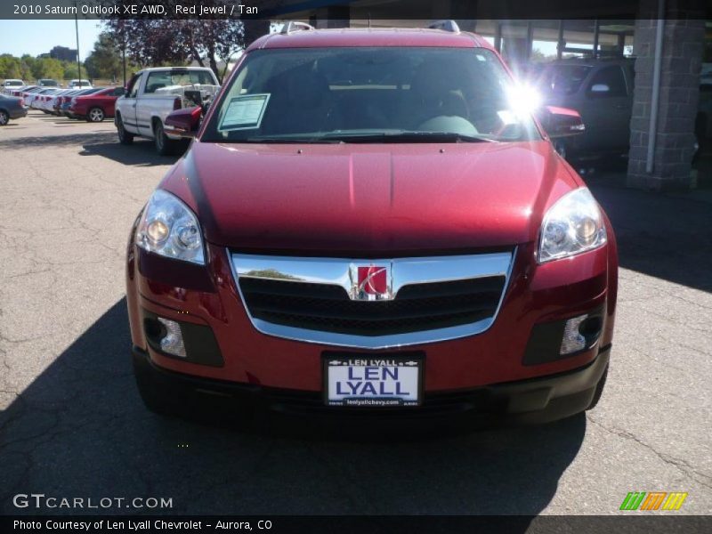Red Jewel / Tan 2010 Saturn Outlook XE AWD