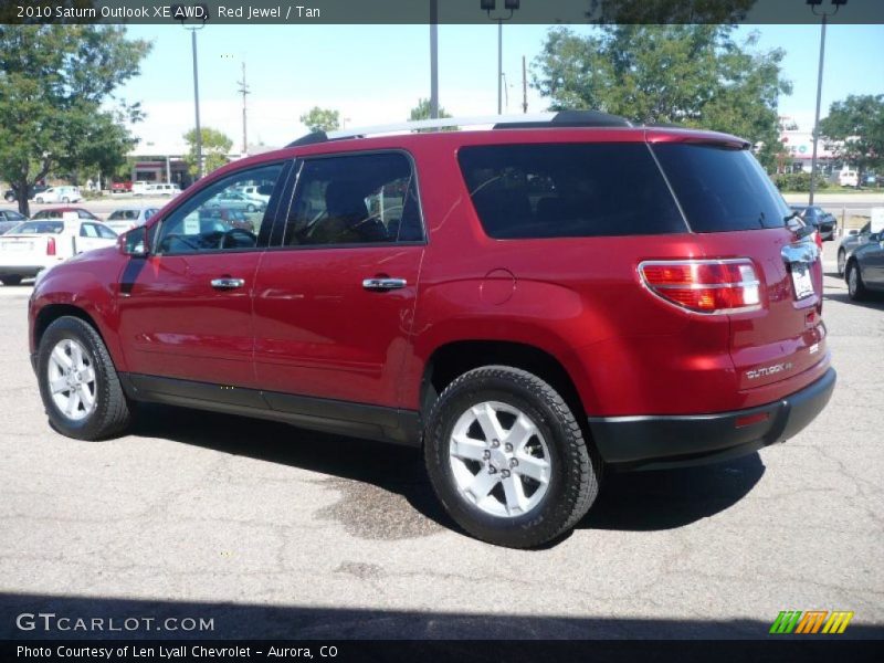 Red Jewel / Tan 2010 Saturn Outlook XE AWD