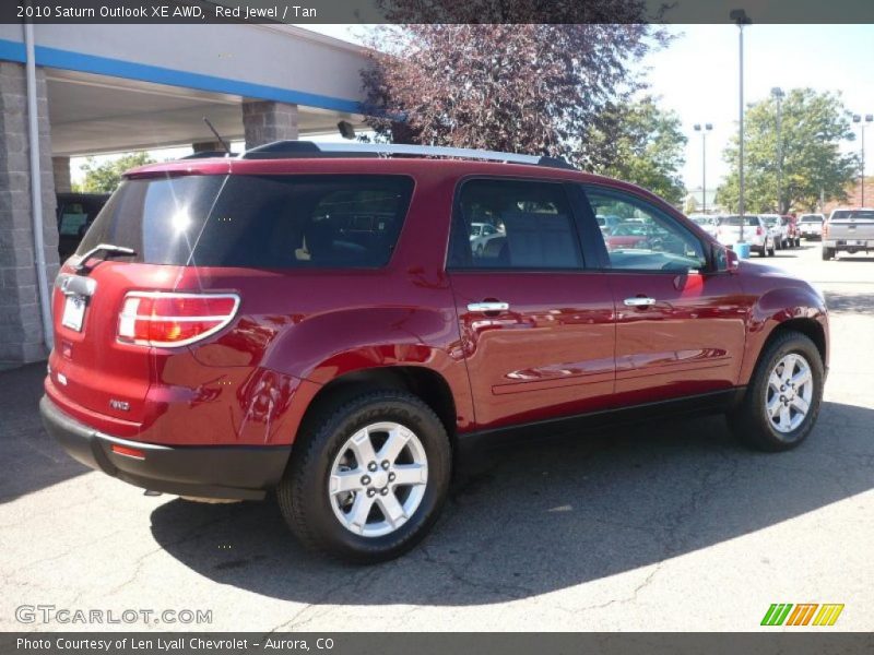 Red Jewel / Tan 2010 Saturn Outlook XE AWD