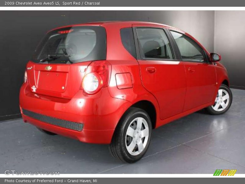 Sport Red / Charcoal 2009 Chevrolet Aveo Aveo5 LS