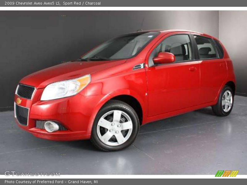 Sport Red / Charcoal 2009 Chevrolet Aveo Aveo5 LS