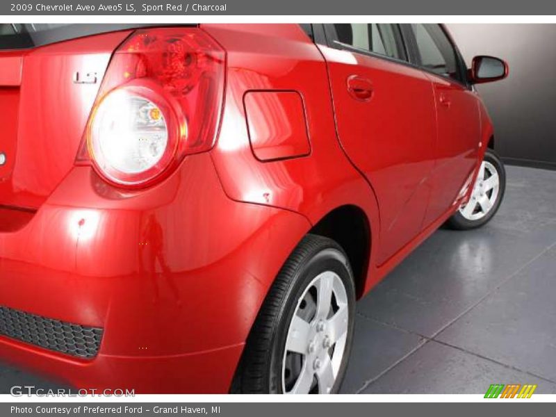 Sport Red / Charcoal 2009 Chevrolet Aveo Aveo5 LS