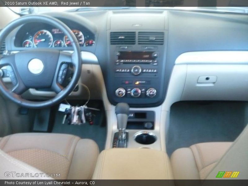 Red Jewel / Tan 2010 Saturn Outlook XE AWD