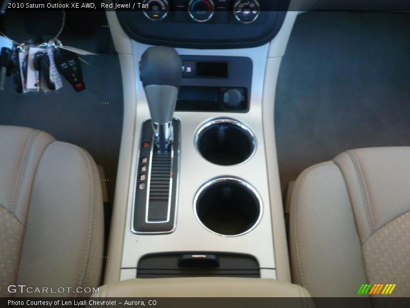 Red Jewel / Tan 2010 Saturn Outlook XE AWD