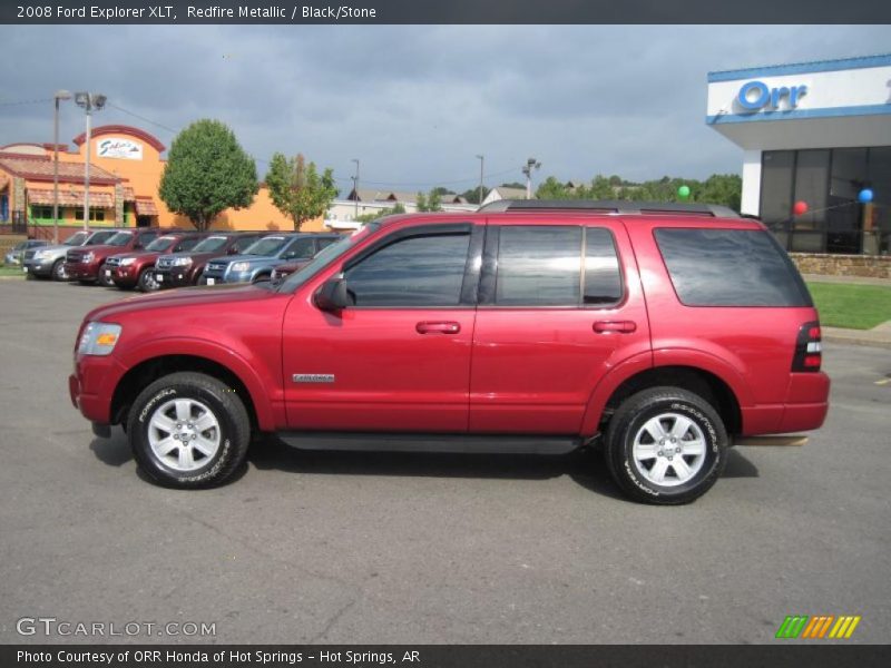 Redfire Metallic / Black/Stone 2008 Ford Explorer XLT