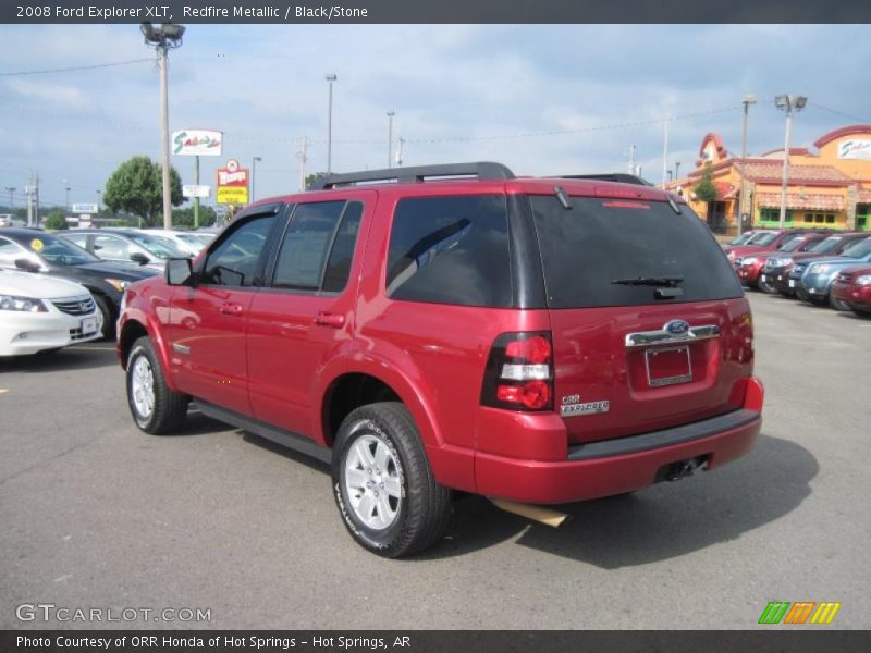 Redfire Metallic / Black/Stone 2008 Ford Explorer XLT