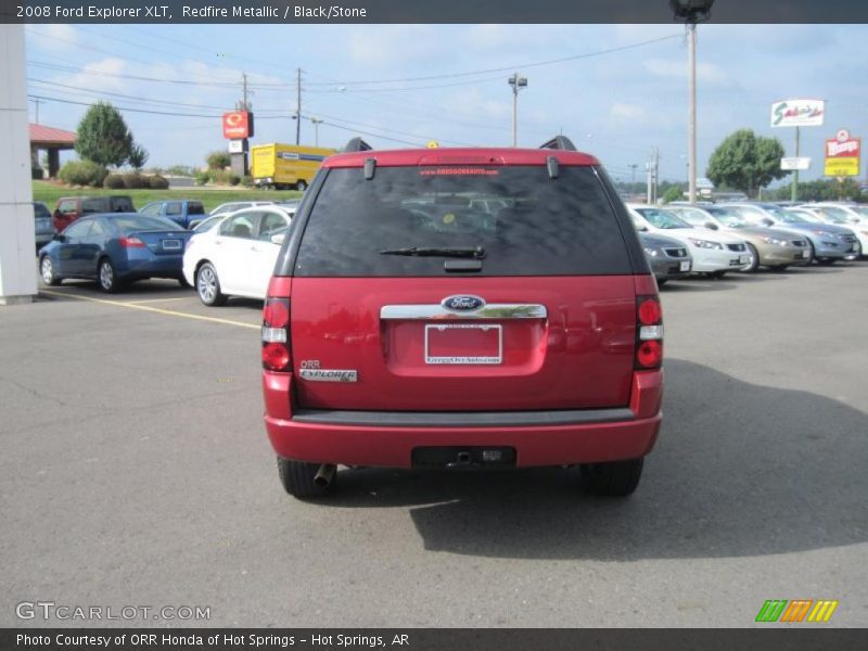 Redfire Metallic / Black/Stone 2008 Ford Explorer XLT