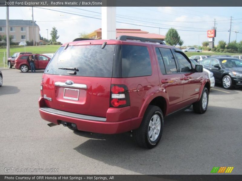 Redfire Metallic / Black/Stone 2008 Ford Explorer XLT