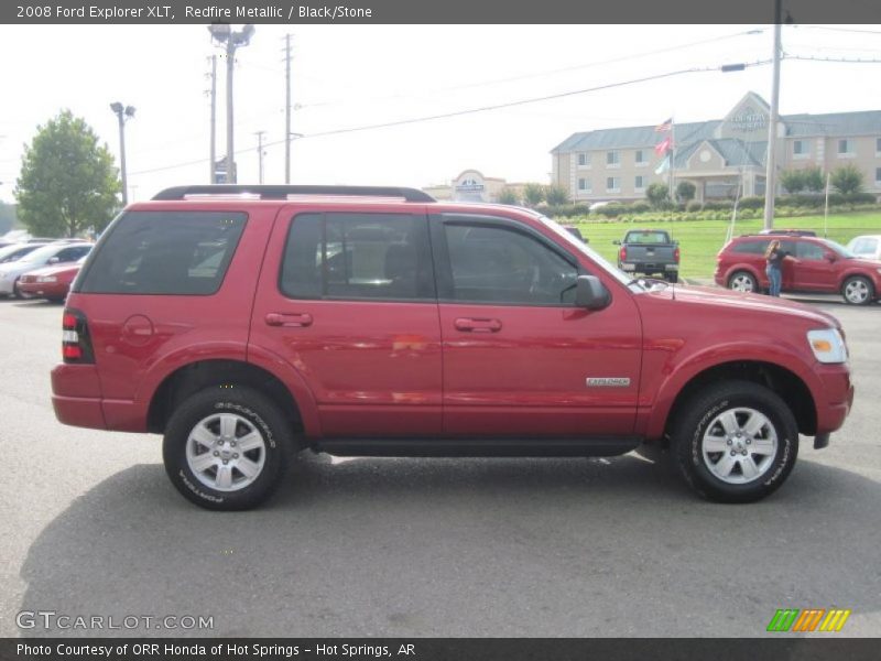 Redfire Metallic / Black/Stone 2008 Ford Explorer XLT