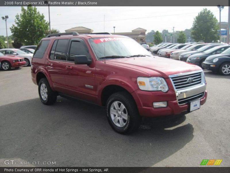 Redfire Metallic / Black/Stone 2008 Ford Explorer XLT