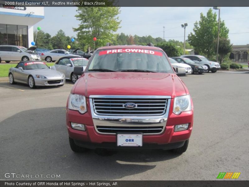 Redfire Metallic / Black/Stone 2008 Ford Explorer XLT