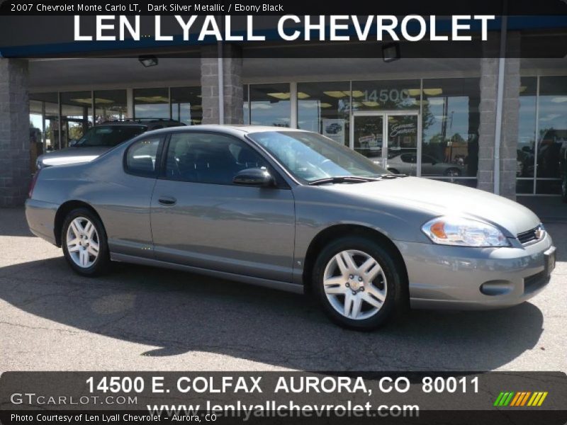 Dark Silver Metallic / Ebony Black 2007 Chevrolet Monte Carlo LT