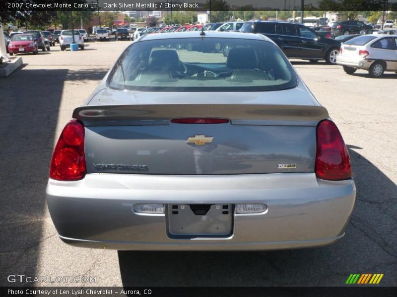 Dark Silver Metallic / Ebony Black 2007 Chevrolet Monte Carlo LT