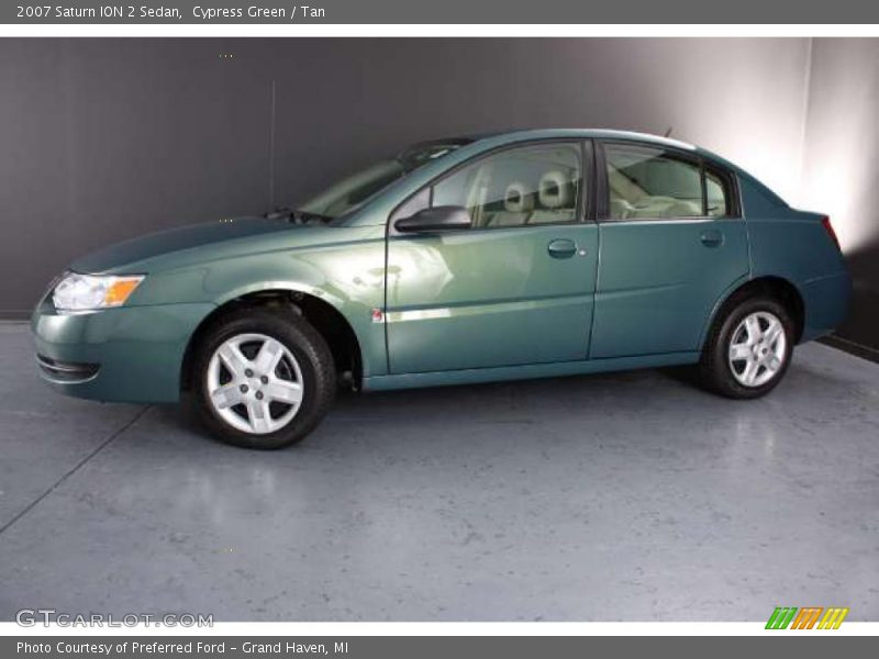 Cypress Green / Tan 2007 Saturn ION 2 Sedan