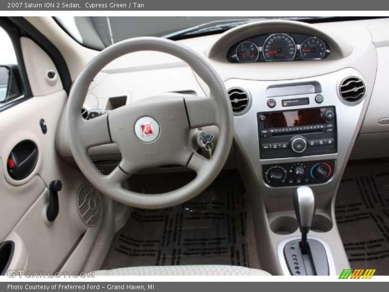 Cypress Green / Tan 2007 Saturn ION 2 Sedan