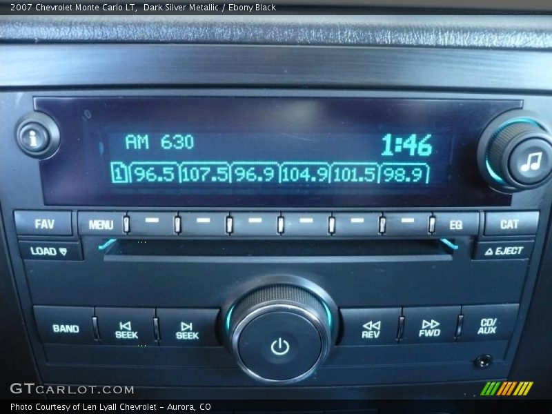 Dark Silver Metallic / Ebony Black 2007 Chevrolet Monte Carlo LT