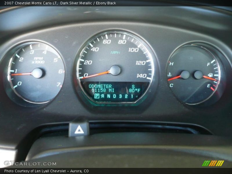 Dark Silver Metallic / Ebony Black 2007 Chevrolet Monte Carlo LT
