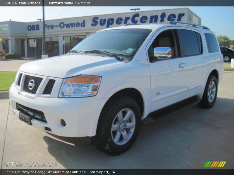 Blizzard White / Almond 2009 Nissan Armada SE