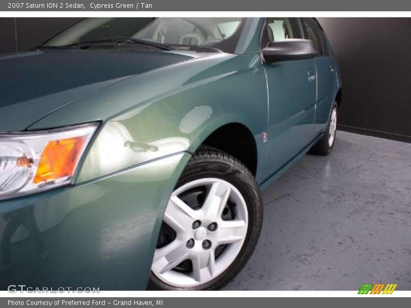 Cypress Green / Tan 2007 Saturn ION 2 Sedan