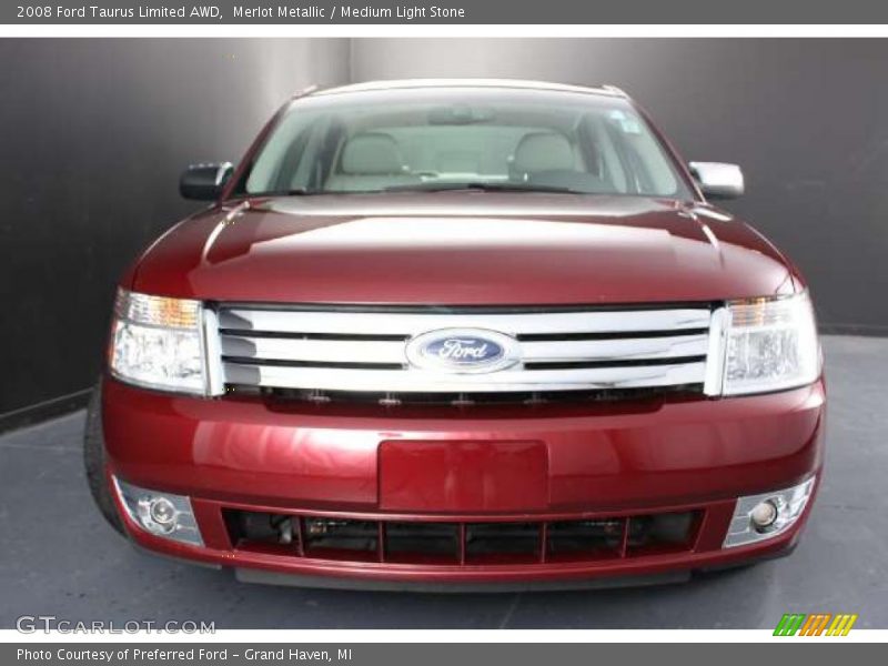 Merlot Metallic / Medium Light Stone 2008 Ford Taurus Limited AWD