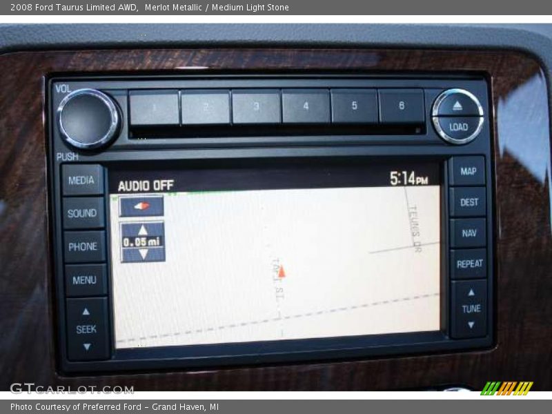 Merlot Metallic / Medium Light Stone 2008 Ford Taurus Limited AWD