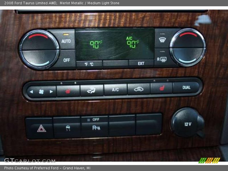 Merlot Metallic / Medium Light Stone 2008 Ford Taurus Limited AWD