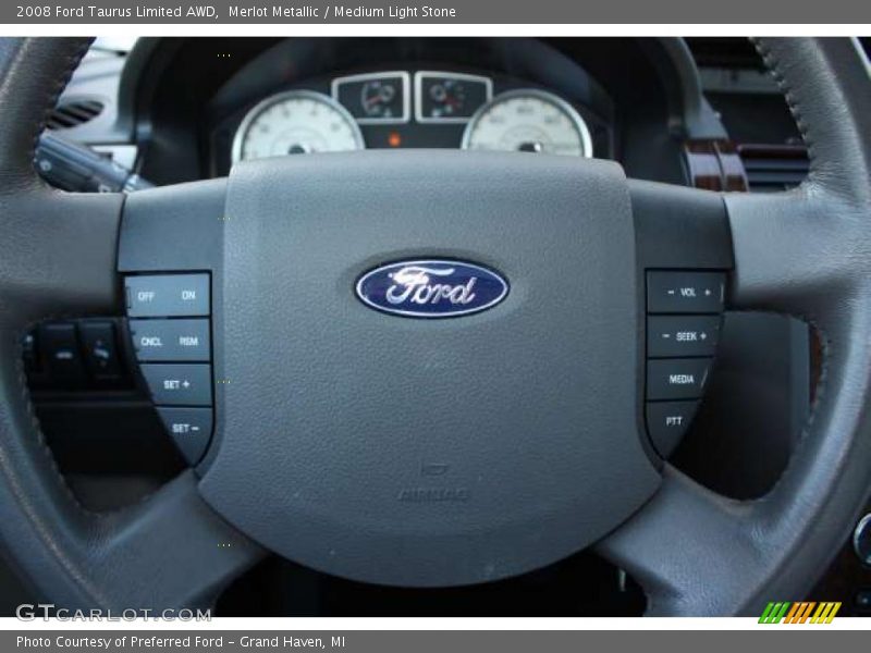 Merlot Metallic / Medium Light Stone 2008 Ford Taurus Limited AWD