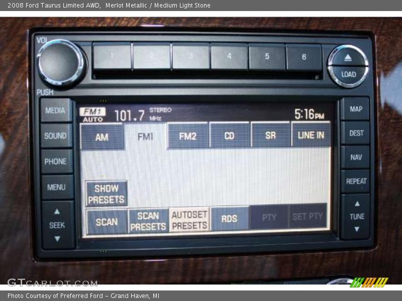Merlot Metallic / Medium Light Stone 2008 Ford Taurus Limited AWD