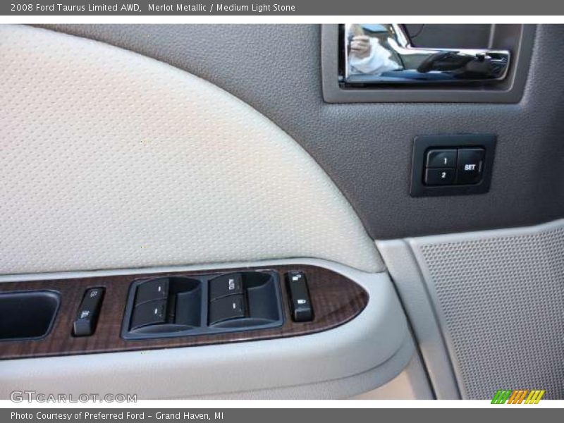 Merlot Metallic / Medium Light Stone 2008 Ford Taurus Limited AWD