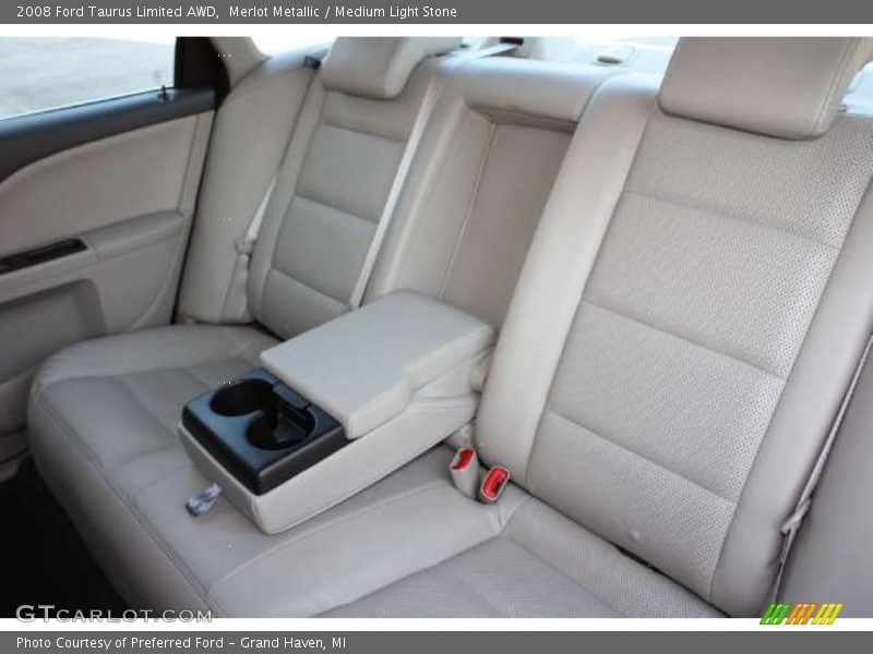 Merlot Metallic / Medium Light Stone 2008 Ford Taurus Limited AWD