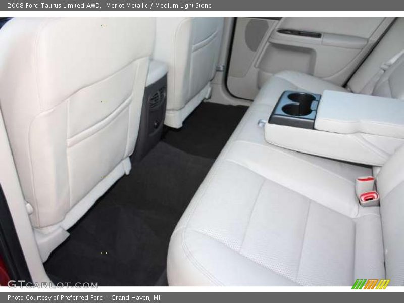 Merlot Metallic / Medium Light Stone 2008 Ford Taurus Limited AWD