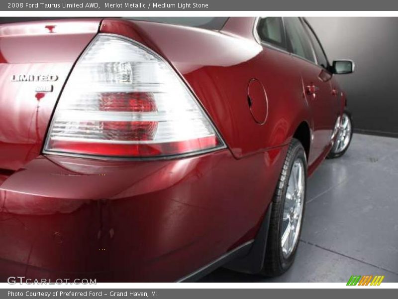 Merlot Metallic / Medium Light Stone 2008 Ford Taurus Limited AWD